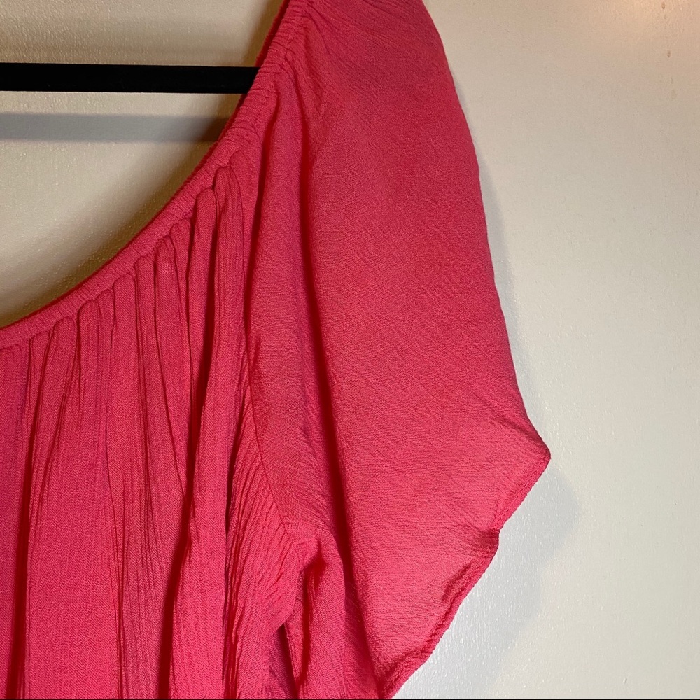 🌿 2 for $15: Forever 21 Flowy Crop Top Blouse - Picture 4 of 5